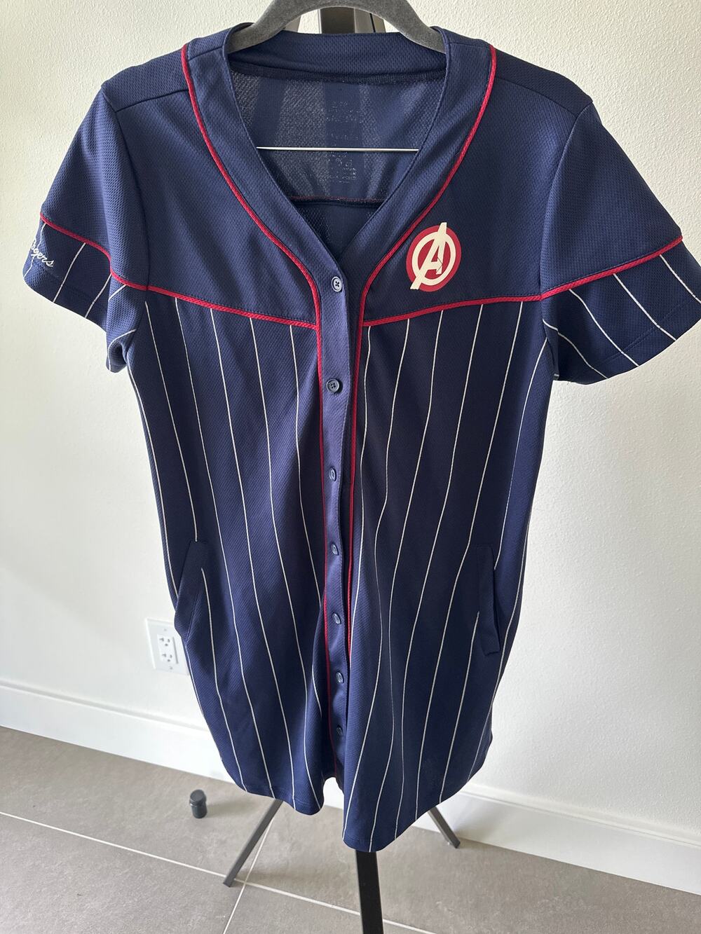 Her Universe Marvel Avengers Captain America Baseball T-Shirt Dress Large